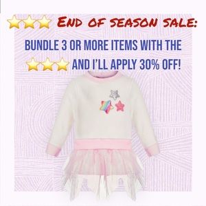 NWOT. Samara - Tiered Tutu Skirt & Fleece Top set - 24 months